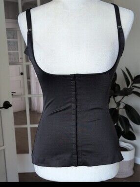 Flexees Black Open Bust Shapewear Corset Top Large